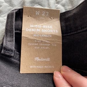 Madewell High Rise Denim Shorts